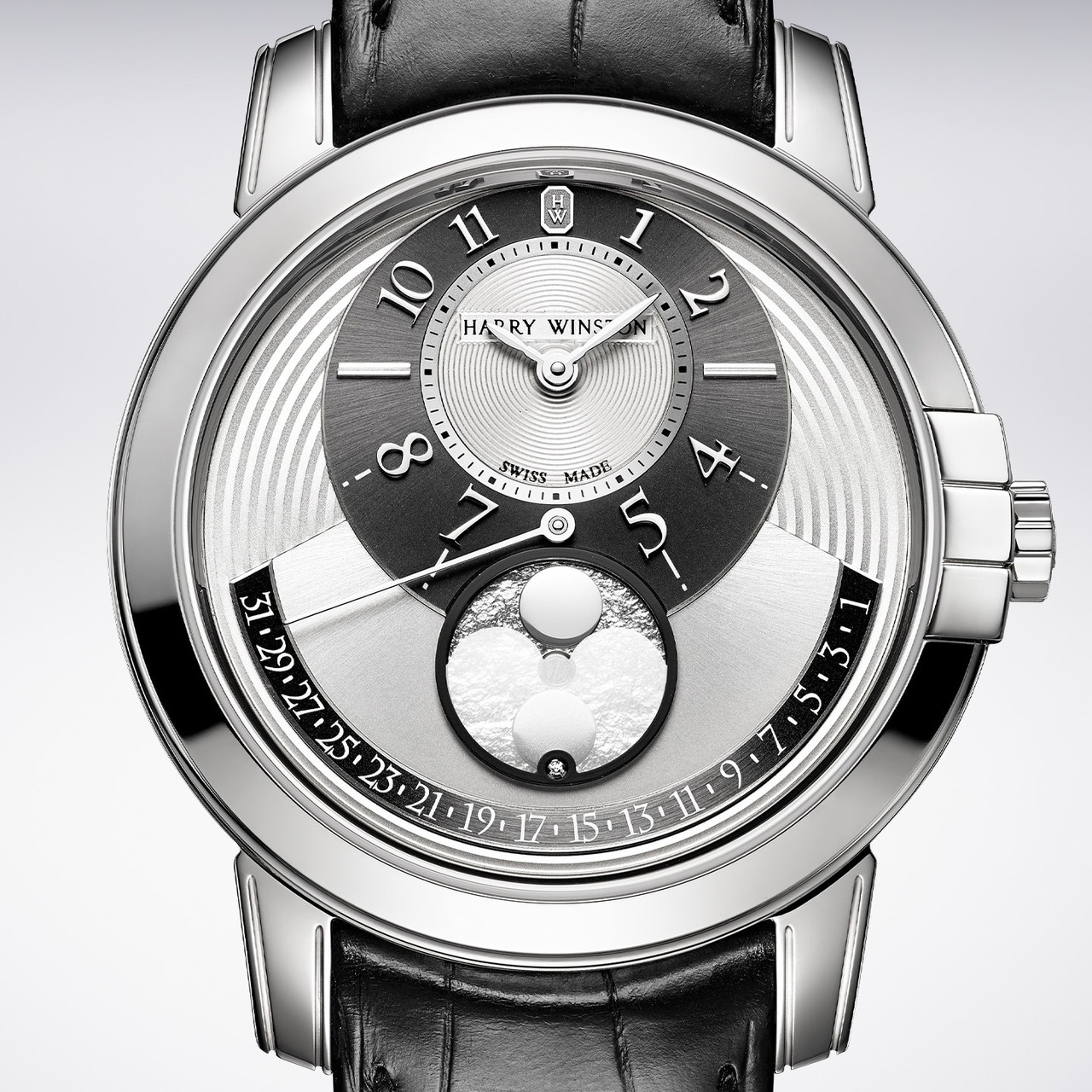 HARRY WINSTON ミッドナイト ムーンフェイズ オートマティック 42mm MIDAMP42WW001