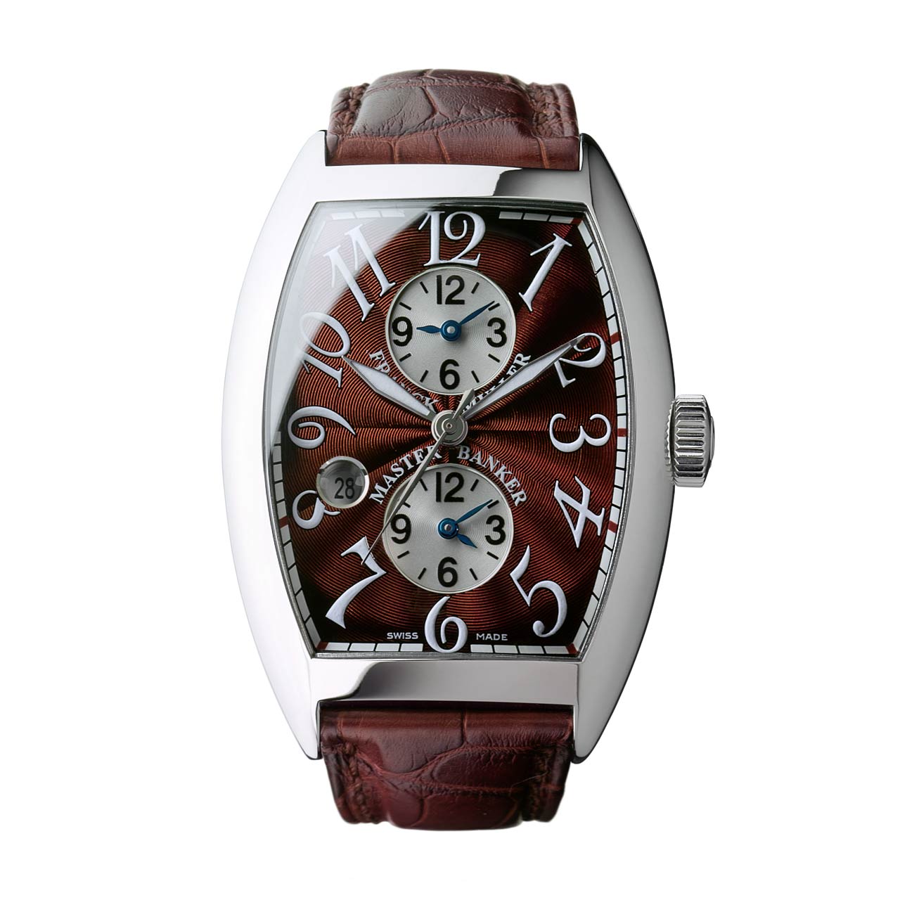 FRANCK MULLER MENS トノウ・カーベックス マスターバンカー デイト 8880 MB SC DT AC