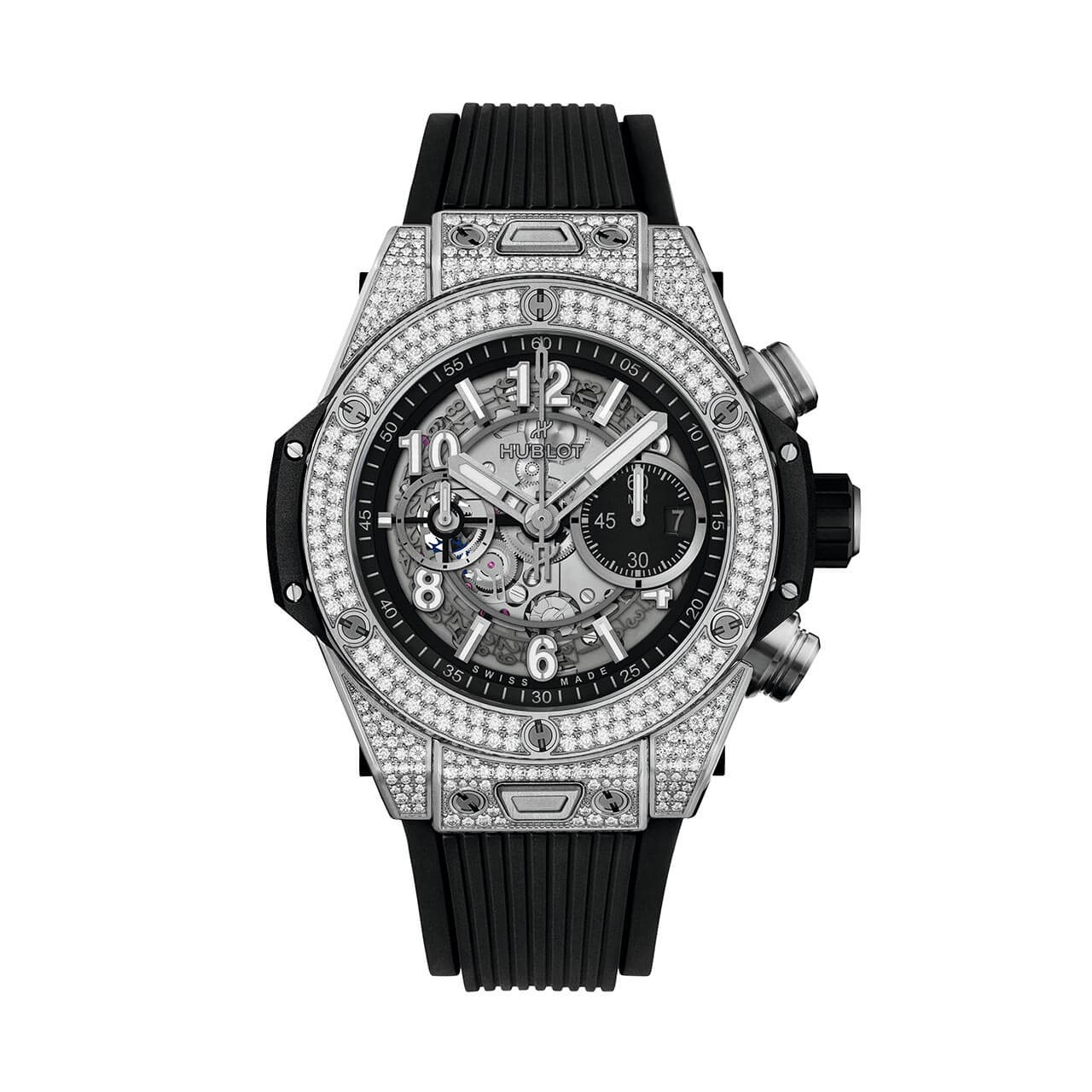 HUBLOT ビッグ・バン ウニコ チタニウム パヴェ 421.NX.1170.RX.1704