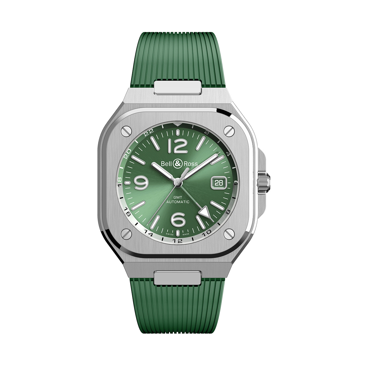 Bell & Ross BR-05 GMT グリーン スティール BR05G-GN-ST/SRB