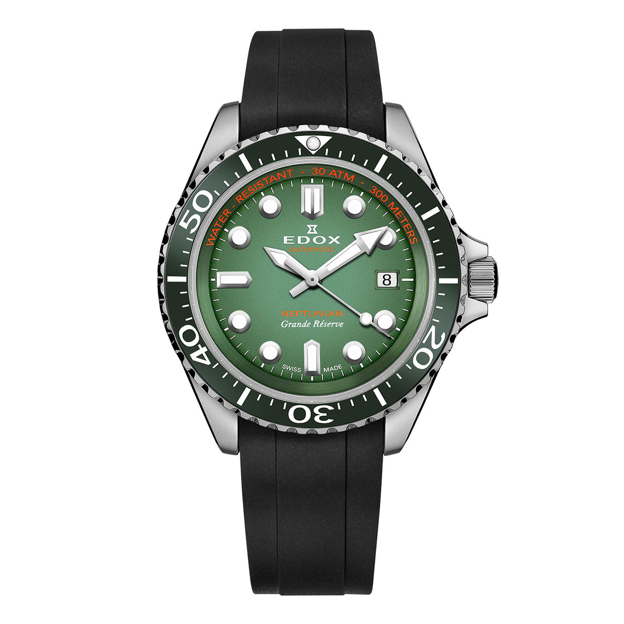 EDOX ネプチュニアン グランデ リザーブ デイト オートマティック 80801-3VCA-VDN