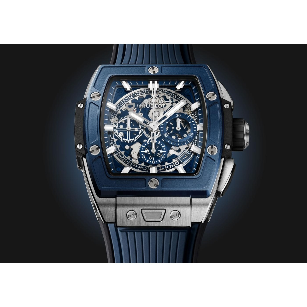 HUBLOT スピリット オブ ビッグ・バン チタニウム ブルーセラミック 42mm 642.NL.7170.RX