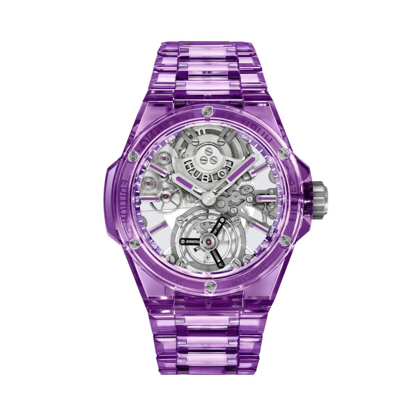 HUBLOT ビッグ・バン インテグレーテッド トゥールビヨン フルパープルサファイア 455.JM.0120.JM