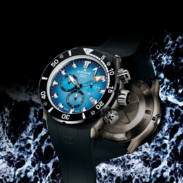 EDOX クロノオフショア1 クロノグラフ 10242-TIN-BUIDN