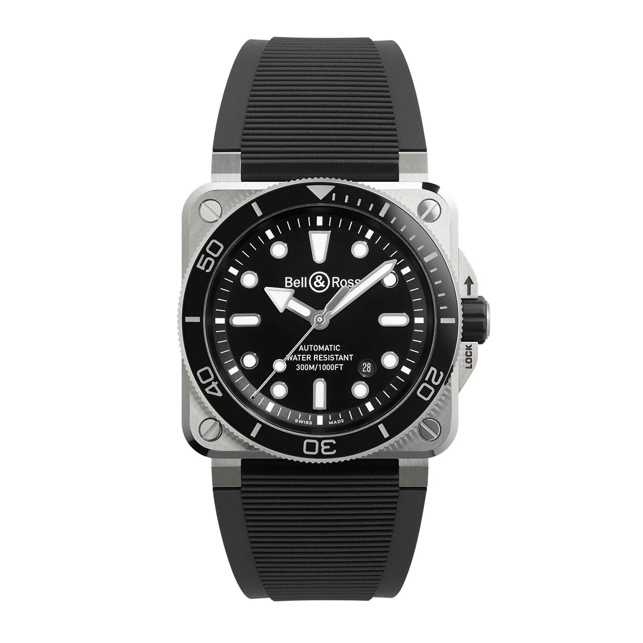 Bell & Ross BR 03 ダイバー ブラック スチール BR03A-D-BL-ST/SRB