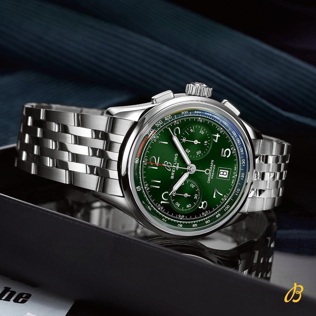 プレミエ B01 クロノグラフ 42 AB0145371L1A1｜BREITLING - ブライトリング｜ウォッチ｜神戸三宮 正規時計宝飾店カミネ｜神戸三宮  正規時計宝飾店カミネ