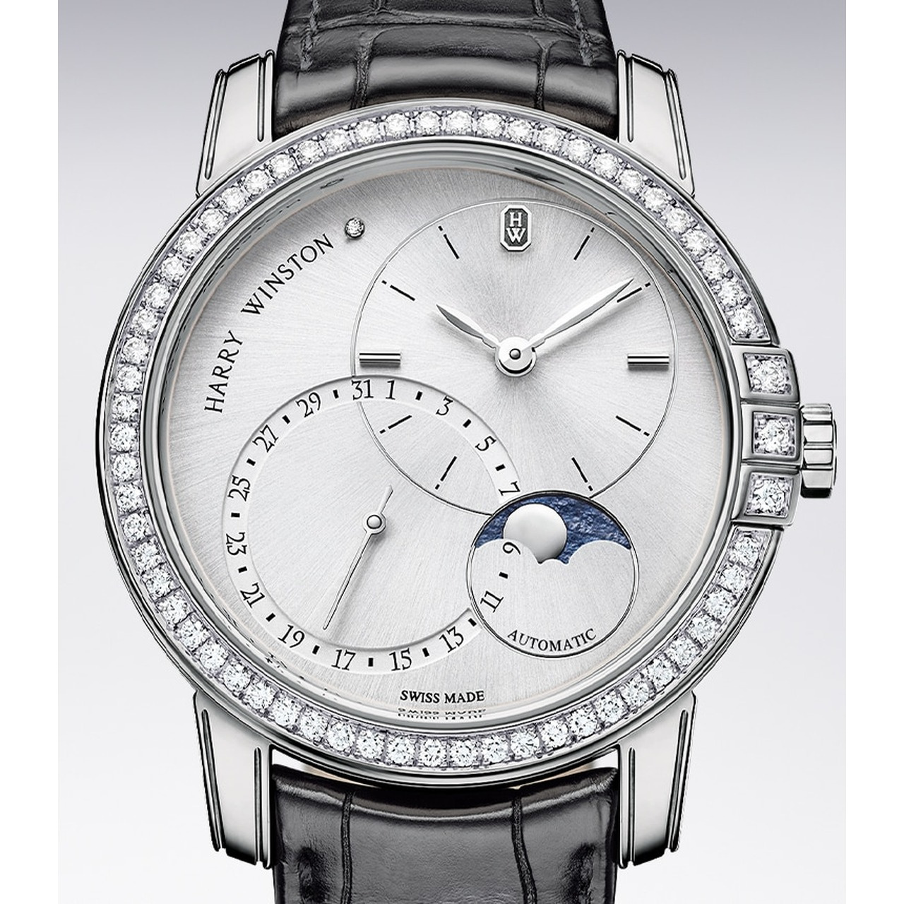 HARRY WINSTON ミッドナイト デイト ムーンフェイズ オートマティック 42mm MIDAMP42WW004