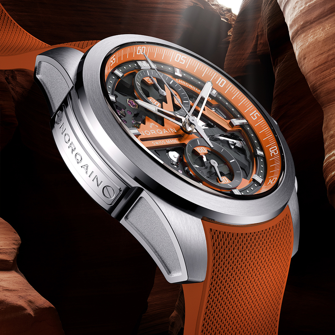 NORQAIN インディペンデンス スケルトン クロノ 42mm N3200.40S01.O01