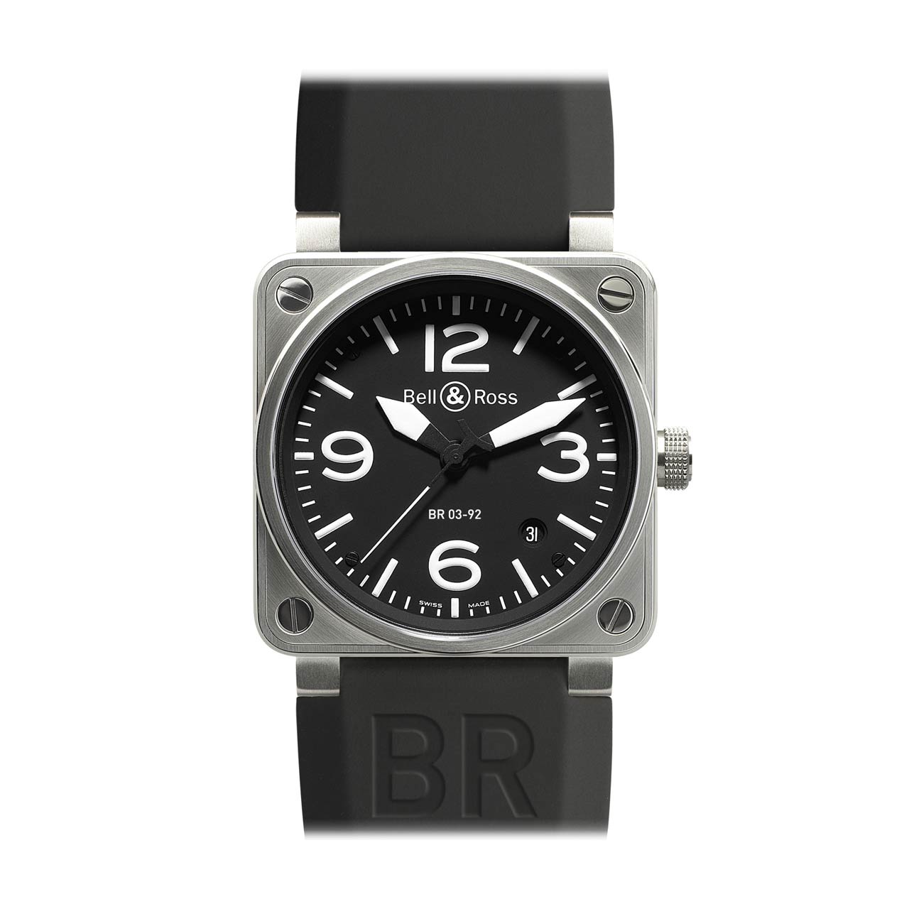 Bell & Ross BR03-92 スティール BR0392-BLC-ST