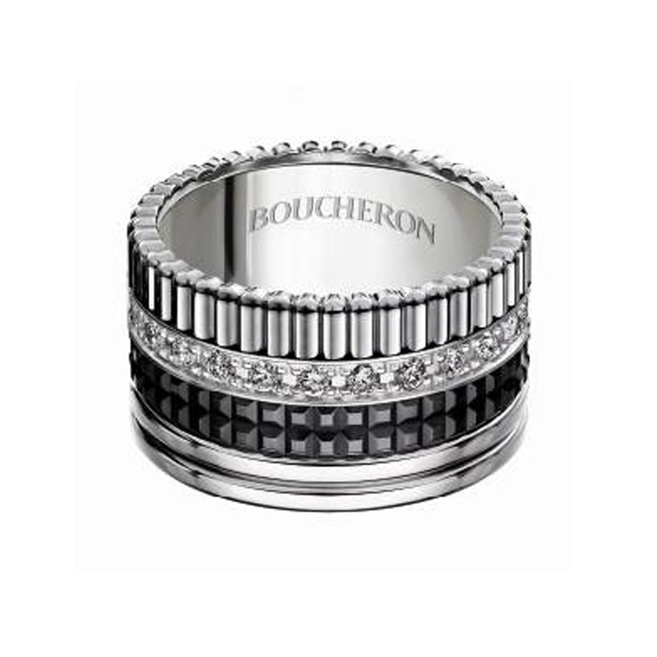 BOUCHERON キャトル ブラック リング JRG01782