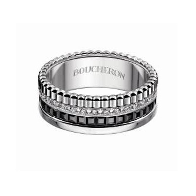 BOUCHERON キャトル ブラック リング JRG01791