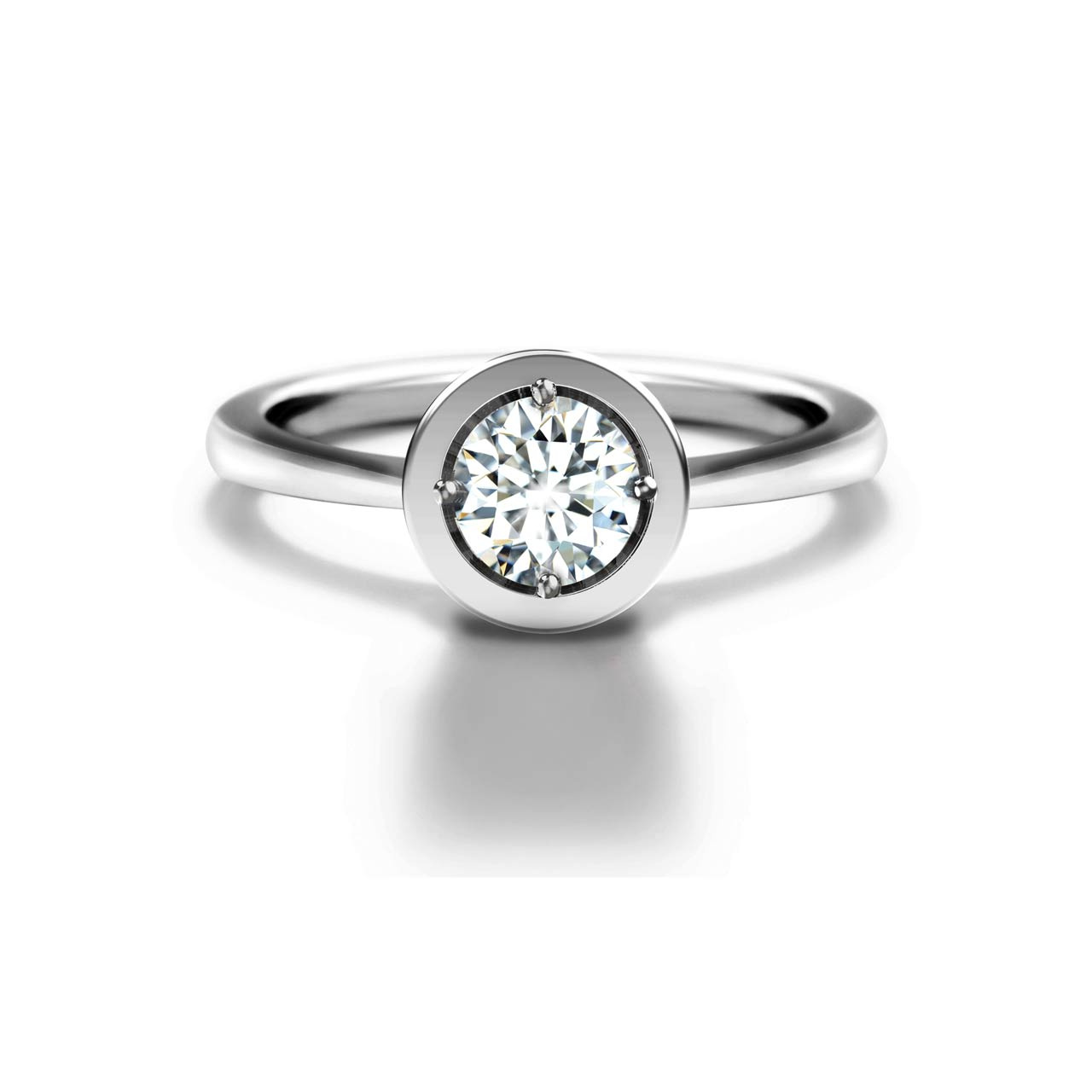 FOREVERMARK センター・オブ・マイ・ユニバース® プレーン リング 