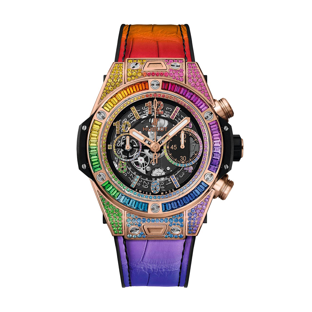 HUBLOT ビッグ・バン ウニコ キングゴールド レインボー 411.OX.9910.LR.0999