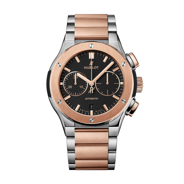 クラシック・フュージョン インテグレーテッド ブレスレット クロノグラフ チタニウム キングゴールド BY HUBLOT クラシック・フュージョン インテグレーテッド ブレスレット クロノグラフ チタニウム キングゴールド ウブロ