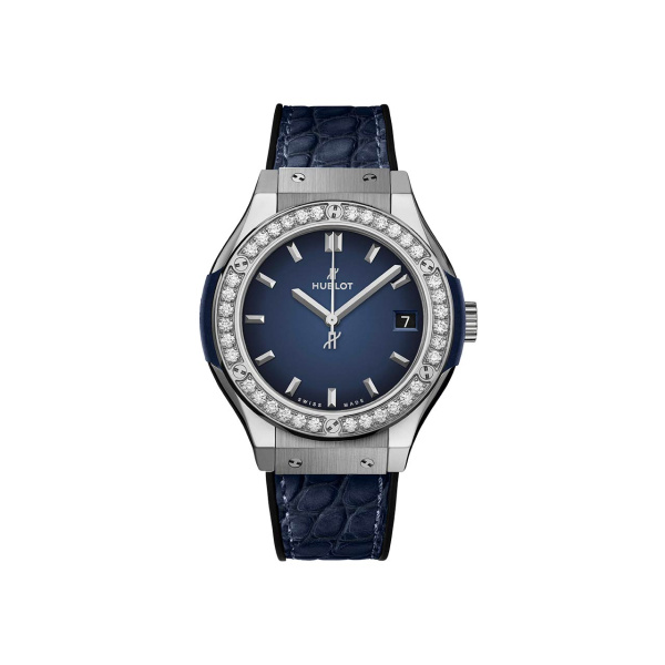 クラシック・フュージョン チタニウム ディープブルー ダイヤモンド BY HUBLOT クラシック・フュージョン チタニウム ディープブルー ダイヤモンド ウブロ