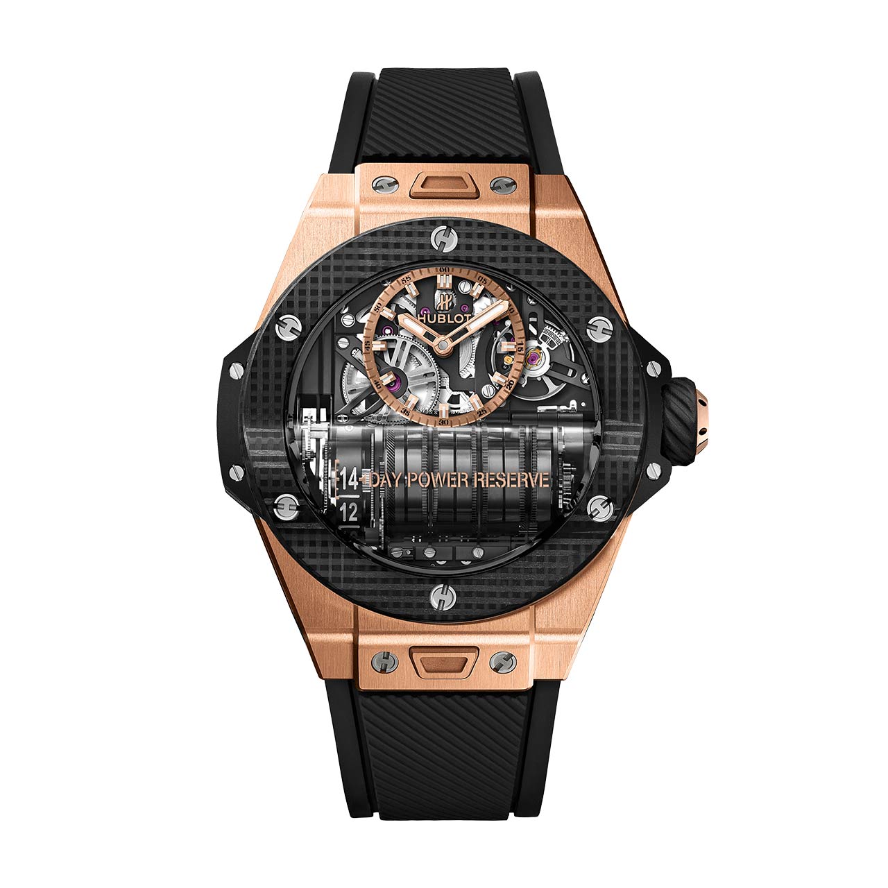 HUBLOT ビッグ・バン MP-11 14デイ パワーリザーブ キングゴールド 3Dカーボン 911.OQ.0118.RX