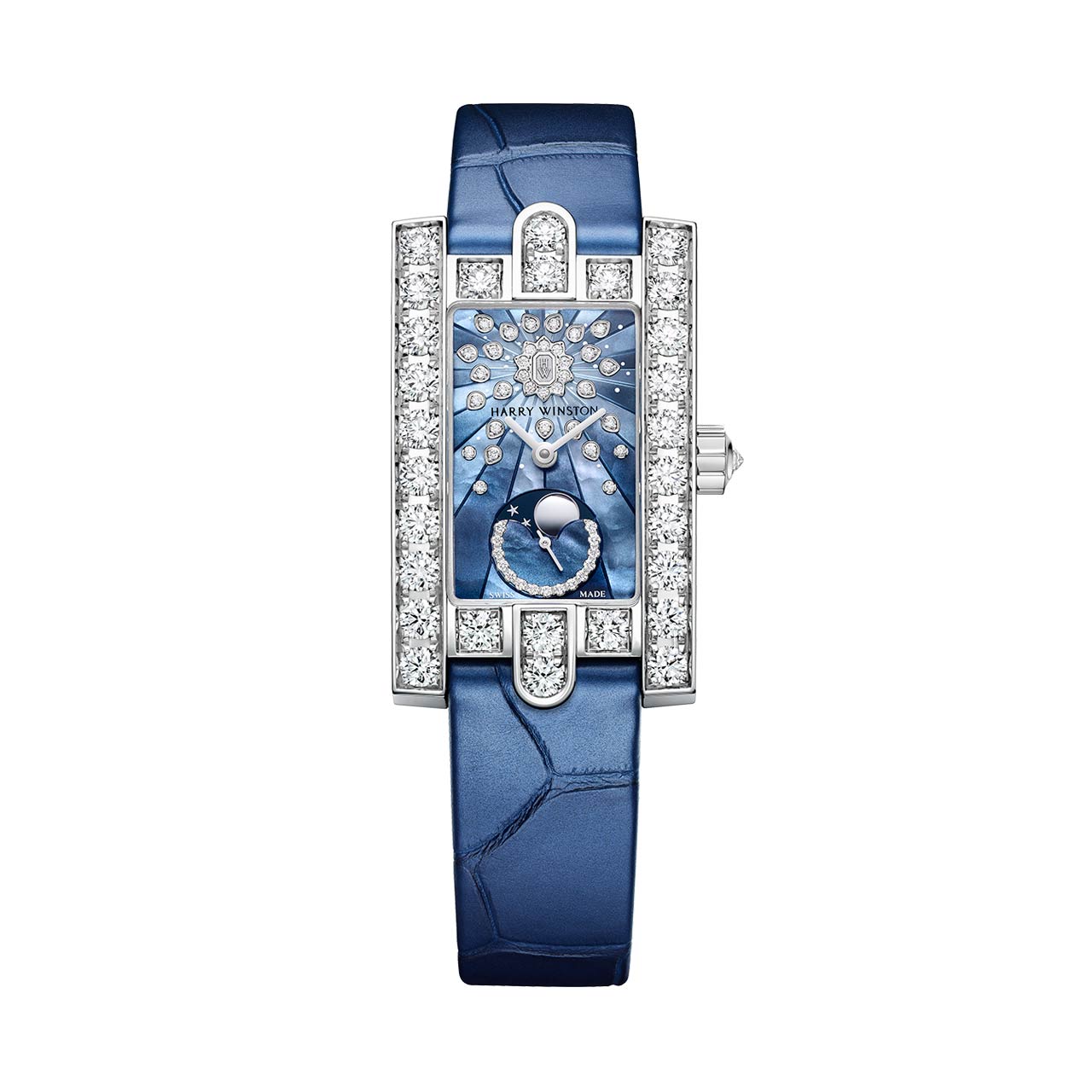 HARRY WINSTON アヴェニュー・クラシック ムーンフェイズ AVEQMP21WW001