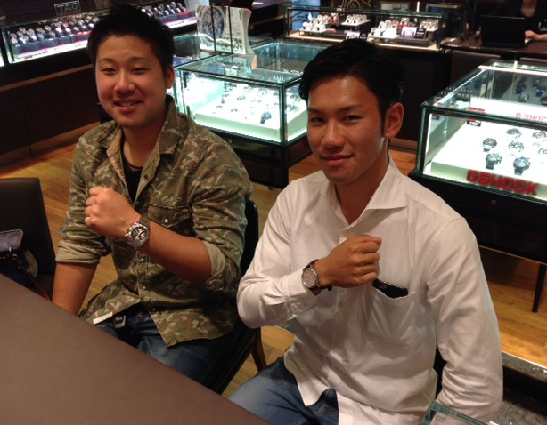 K様(左) ブライトリング アベンジャー2 T様(右) IWC ポートフィノ　クロノグラフ